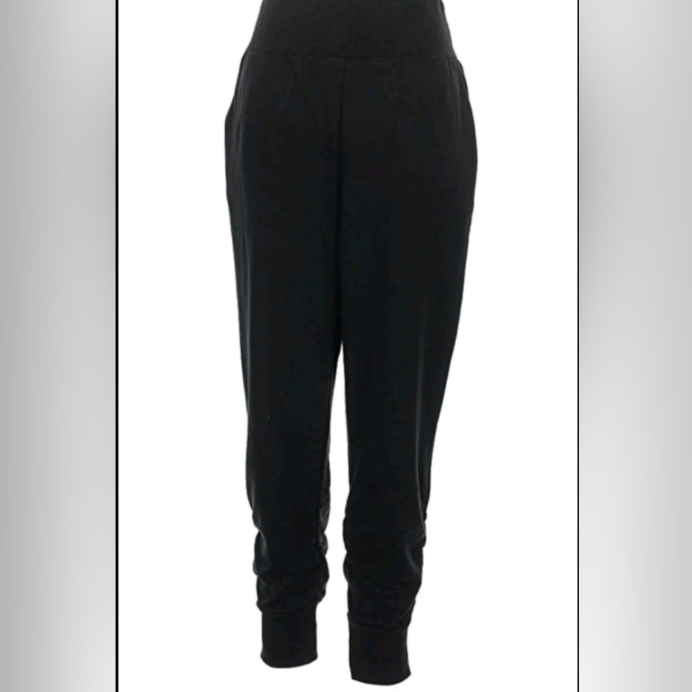 INC International Concepts Black Joggers With Pockets L NWT
